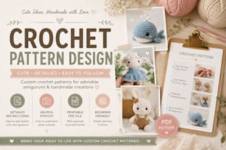 write a custom amigurumi crochet pattern