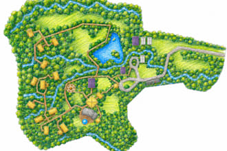 create a landscape site plan