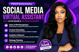 executive virtual assistant social media manager data entry admin insta reels