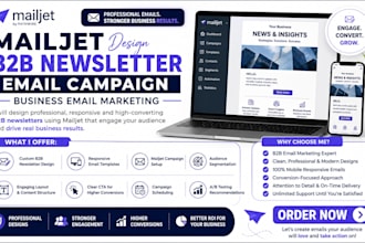 mailjet design b2b newsletter email campaign business email marketing