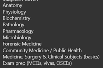 tutor you in medical, nursing, pre med and allied health subjects