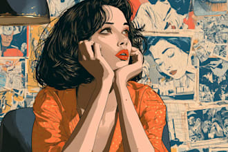 create a vintage 1950s 60s retro comic book illustration