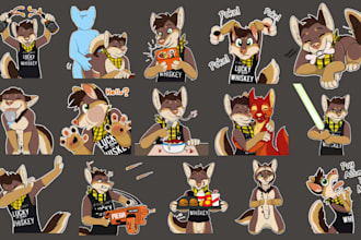 do furry telegram stickers nsfw furry sticker pack animated sticker furry emotes