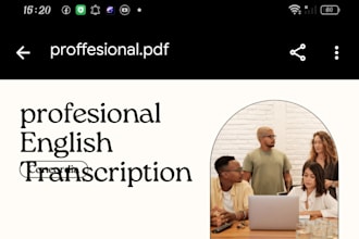 transcribe your english audio or video