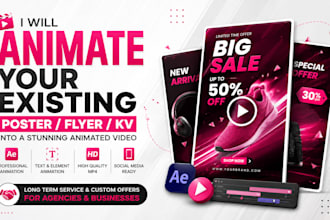 animate your poster, flyer or key visual
