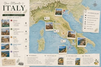 draw you a unique travel map
