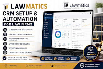 set up lawmatics CRM client intake workflows and automation for law firms