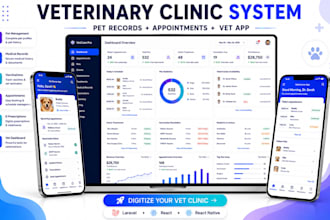 build veterinary clinic management system for pet care
