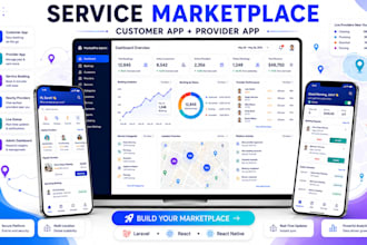 build service booking marketplace with customer provider apps