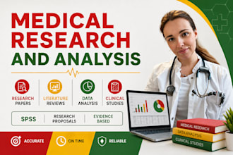assist with medical research writing and research analysis