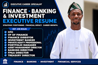 write a finance banking and investment executive resume