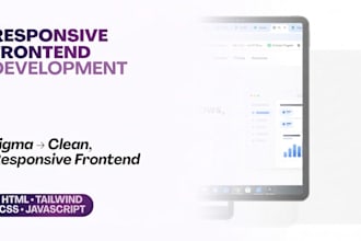 convert figma to responsive HTML tailwind CSS website