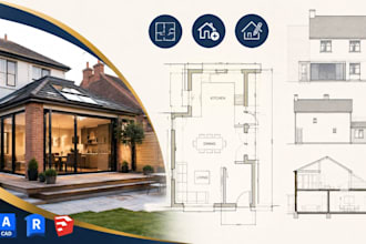 create home extension floor plans, architectural drafting and layouts