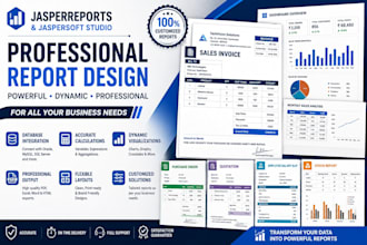 design professional jasper reports and jasper soft studio reports