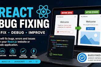 fix bugs and issues in your react website