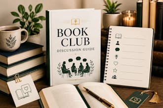 create a book club discussion guide for your book