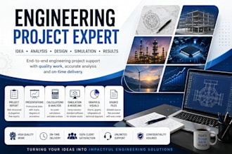 do engineering projects, reports, PPT, simulations and presentations