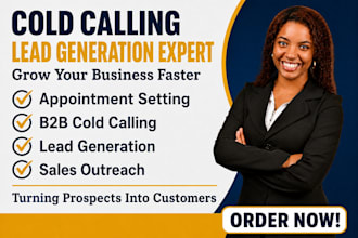 be your cold caller, appointment setting  lead generation virtual asistance