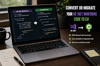 convert or migrate your vb dot net winforms code to c sharp