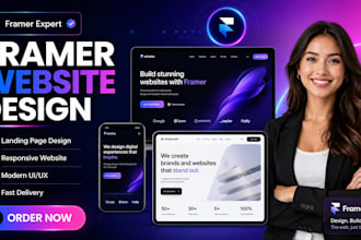 build a framer website with a responsive layout