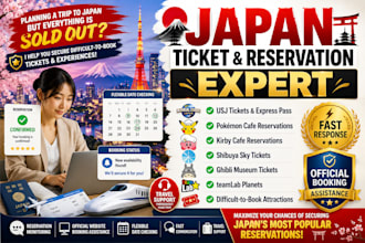 book pokepark kanto, ghibli musem and usj tickets for you