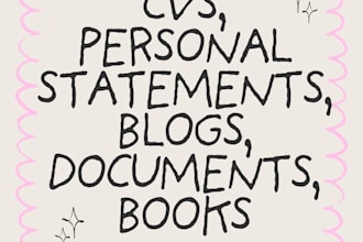 proofread documents and blog posts