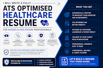 write an ats optimised  medical, healthcare, nursing  resume cv