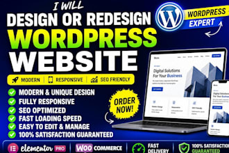 design or develop wordpress website