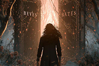 design magical romantic fantasy book cover