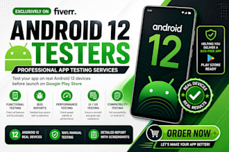 test app with 12 testers