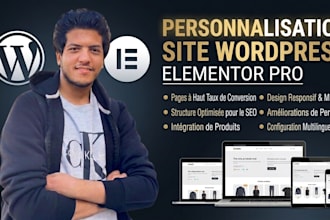 je vais personnaliser votre site wordpress elementor en francais