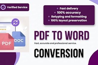 convert pdf to word and retype documents