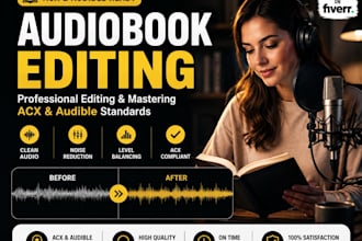 edit and master your audiobook for acx and audible