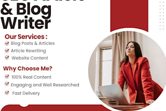 write blog posts and articles