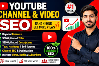 do youtube channel SEO and video promotion