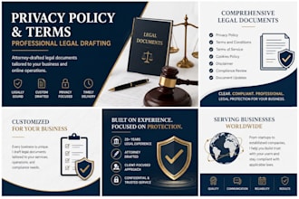 draft privacy policy and terms for your website
