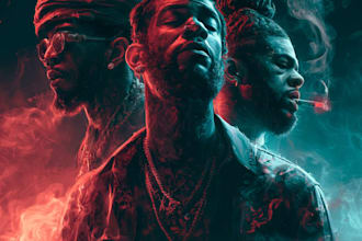 design rap, trap, hip hop album, mixtape, single or ep cover for you