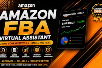 be your amazon fba expert for store management, SEO, PPC