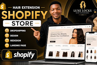 hair extension shopify store hair website beauty website hair extension website