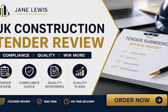 l review UK construction tenders, bid responses, compliance and quality plans