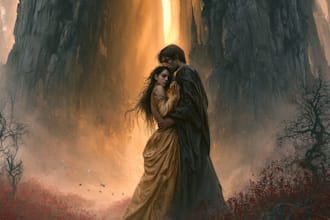 design magical romantic fantasy book covers