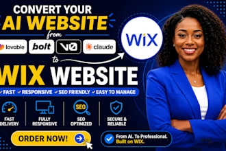 convert lovable, bolt new, v0, claude ai, or any ai website builder to wix