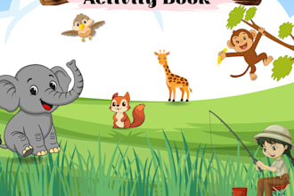design fun and educational activity books for kids