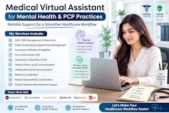 provide medical virtual assistance for mental health and pcp practice