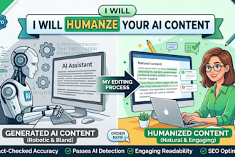 do ai content editing and humanization