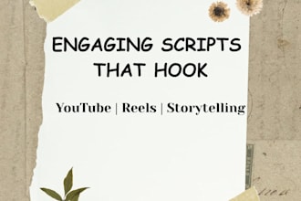 write storytelling scripts for youtube, ads, and videos