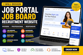 design job portal job board recruitment website for your website