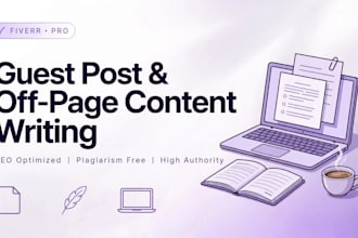 write SEO off page blogs and guest posts