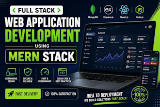 build full stack web apps as a mern stack developer