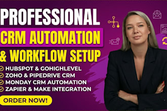 hubspot gohighlevel automation zoho crm pipedrive  monday com zapier integration